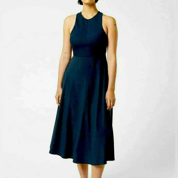 Athleta Winona midi support dress in navy XXS - Picture 1 of 4